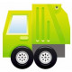 Sticker Camion Poubelle Vert
