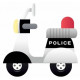 Sticker Scooter Police