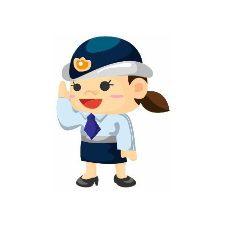 Sticker Marine Fille