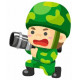 Sticker Soldat canon