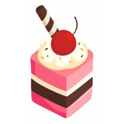Sticker Gateau Fraisier