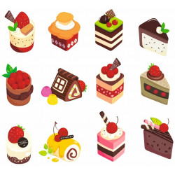 Sticker Gateau Planche