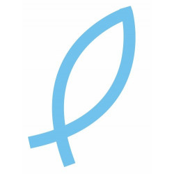 Sticker Poisson Ichtus Christianisme