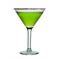 Sticker verre cocktail green martini
