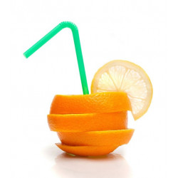 Sticker verre orange déco