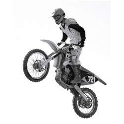 Sticker moto cross orange