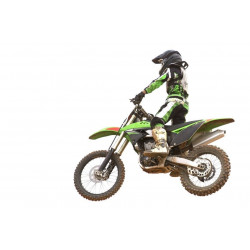 Sticker moto cross orange figure