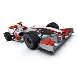 Sticker mural voiture de course formule un