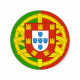 Sticker mural Portugal rond logo