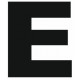 Sticker lettre E