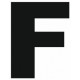 Sticker lettre F