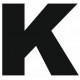 Sticker lettre K