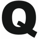 Sticker lettre Q