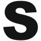 Sticker lettre S