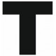 Sticker lettre T