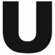 Sticker lettre U