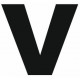 Sticker lettre V