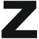 Sticker lettre Z