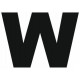 Sticker lettre W