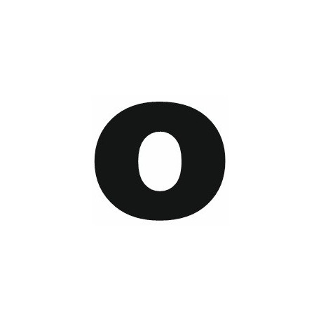 Sticker lettre O gras