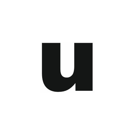 Sticker lettre U gras