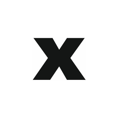 Sticker lettre X gras