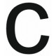 Sticker lettre C