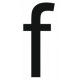 Sticker lettre F minuscule
