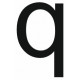 Sticker lettre Q