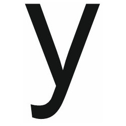 Sticker lettre Y