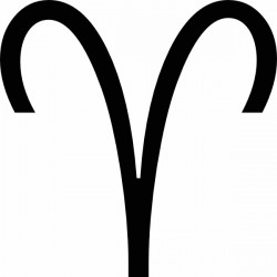 Autocollant signe zodiaque Belier