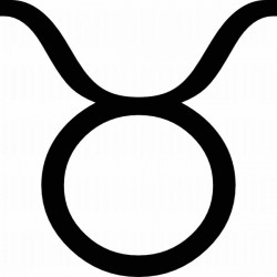 Autocollant signe zodiaque Taureau