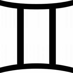 Autocollant signe zodiaque Gemeaux