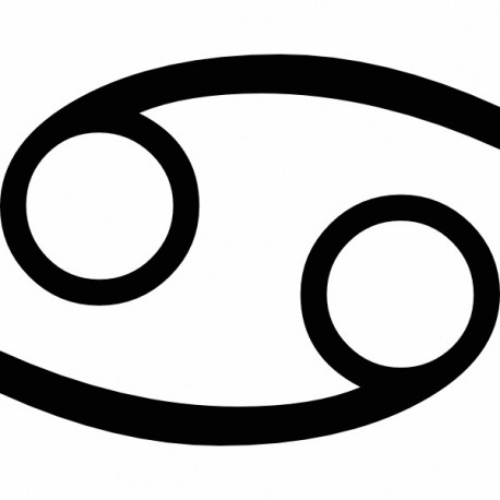 Autocollant signe zodiaque Cancer