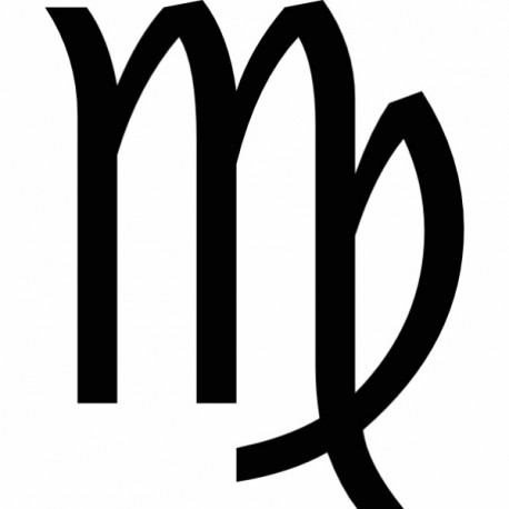 Autocollant signe zodiaque Vierge