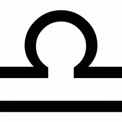 Autocollant signe zodiaque Balance