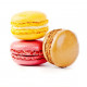 Sticker Macaron fraise citron et chocolat