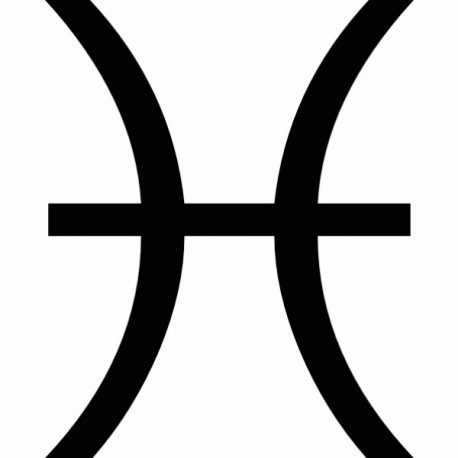 Autocollant signe zodiaque Poisson