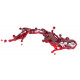 Autocollant tache vin rouge