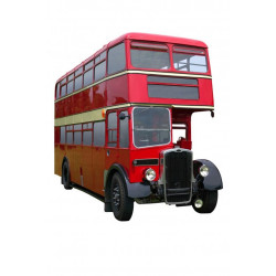 Sticker bus rouge