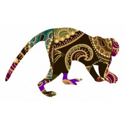 Sticker Singe style africain
