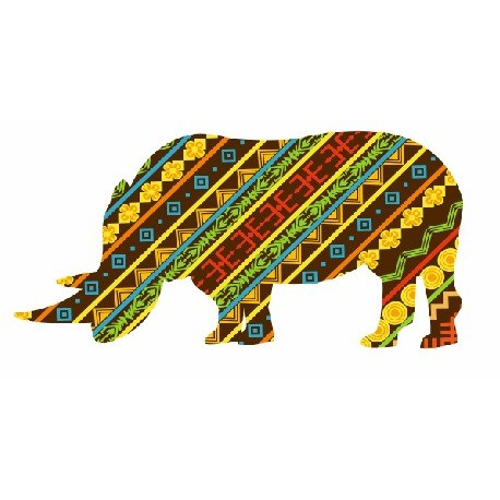 Sticker rhinoceros