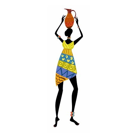 Autocollant decoration africaine