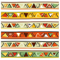 Sticker frise afrique 5 bandes