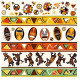 Sticker afrique motif
