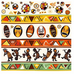 Sticker afrique motif