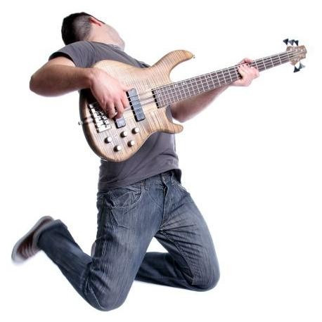 Autocollant mural guitariste deco