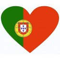 Stickers Drapeaux Coeur