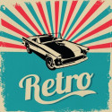 Stickers Plaque auto vintage