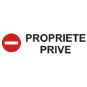 Autocollant propriété privé